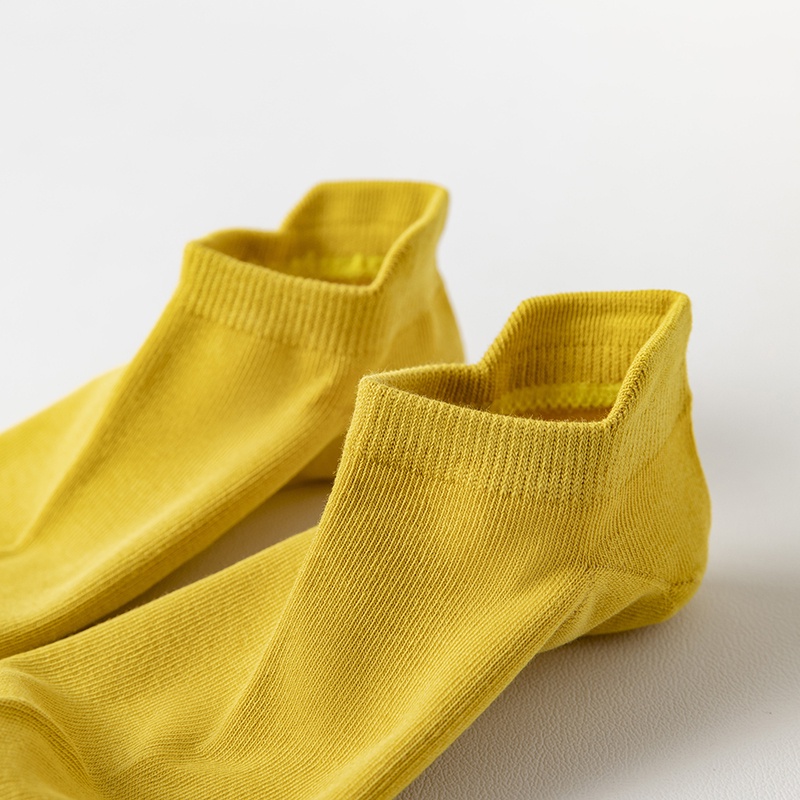 Summer Women Low top Socks Plain 100% Cotton Non-slip Female Casual Invisible Socks Elastic Slipper Socks