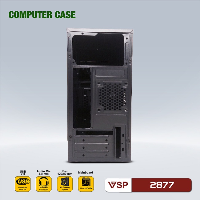 Vỏ Case máy tính VSP 2877 ( chuẩn Matx )