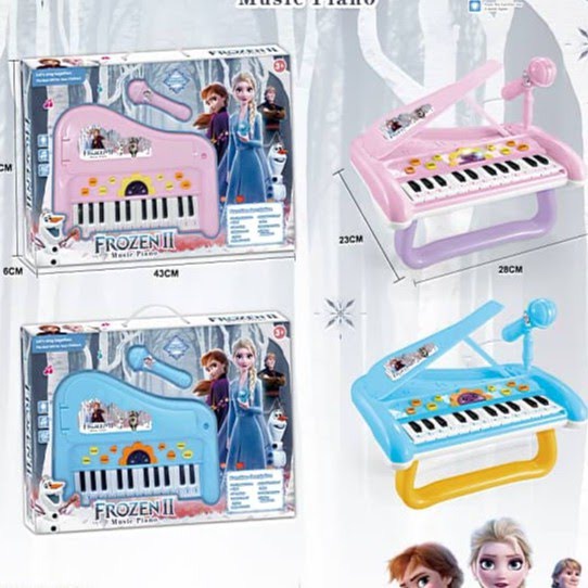 Đồ Chơi Đàn Piano Phát Nhạc hát karaoke Cho Bé  Phát Sáng elsa pony