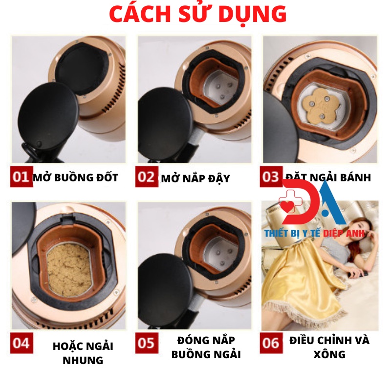 {LOẠI 1 CÓ 7 MÀU ĐỘC QUYỀN} Máy xông ngải cứu 7 màu- máy xông ngải cứu có đèn hồng ngoại
