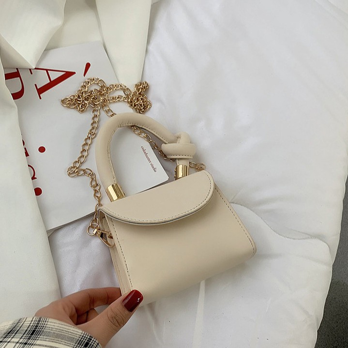 IELGY Túi đeo chéo có dây xích phong cách thời trang sang trọng dành cho nữ