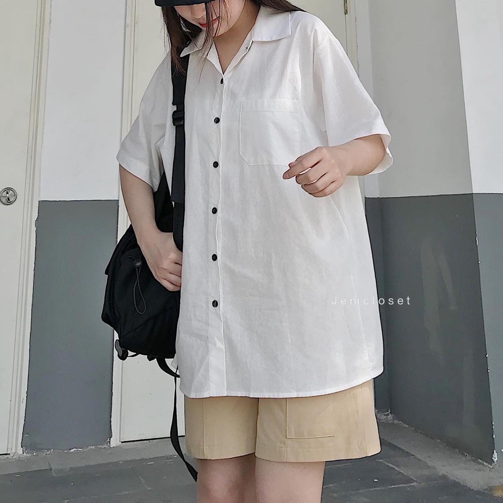 Quần Short Kaki Nữ JEMCLOSET Xu Form Unisex Style Hàn Quốc Nhẹ Nhàng Dễ Dàng Phối Đồ - 2371