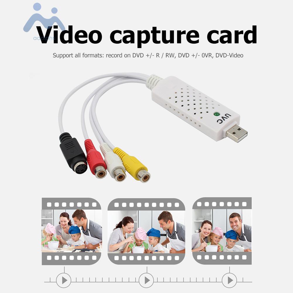 Card Ghi Hình Vhs Sang Dvd Cổng Usb 2.0 Cho Win 10 8 7 Macos