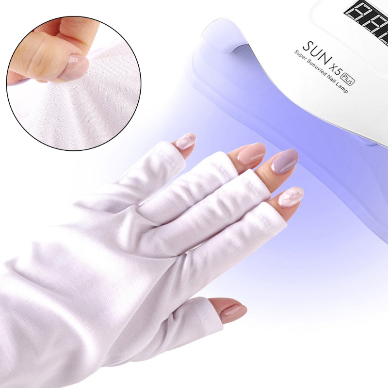 Găng Tay Đèn LED UV Chống Bức Xạ Bảo Vệ Ngón Tay Mi