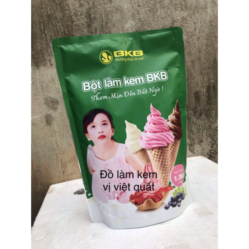 Bột làm kem tươi BKB đủ vị (túi 1.3kg ra 5kg kem)