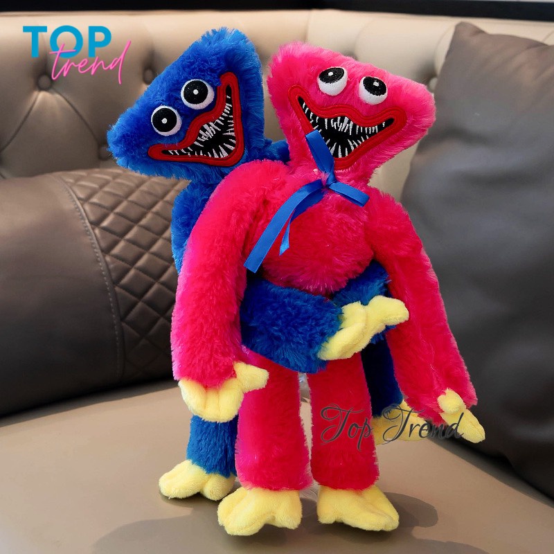 Huggy wuggy lông xù nhồi bông nhân vật game Poppy Playtime size 40cm, gấu bông cho bé - Top Trend