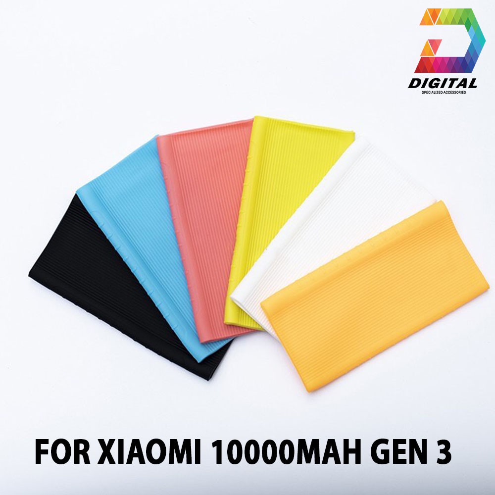 Bao Silicon Pin Dự Phòng Xiaomi 10000mAh Gen 3 / Gen 2 Chính Hãng