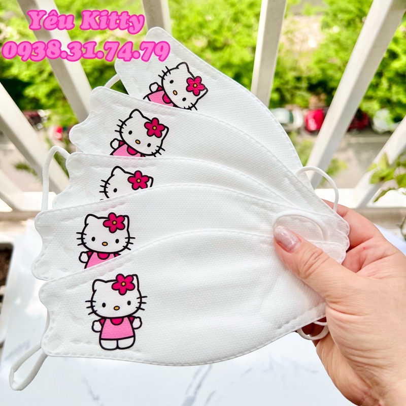 SET 5 KHẨU TRANG TRẺ EM HELLO KITTY