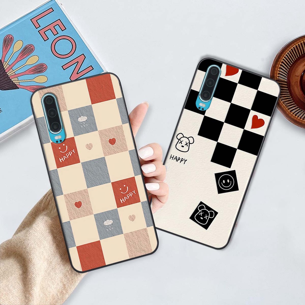 Ốp Huawei P30 / P30 Pro caro trái tim cá tính, thời trang siêu đẹp, siêu phong cách