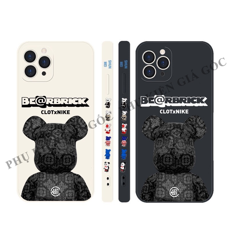 Ốp lưng iphone vuông cạnh hình bearbrick 6/6plus/6s/6splus/7/7plus/8/8plus/x/xr/xs/11/12/13pro/max/plus/promax