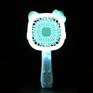 Quạt mini có đèn LED sạc USB hình mèo Hello Kitty