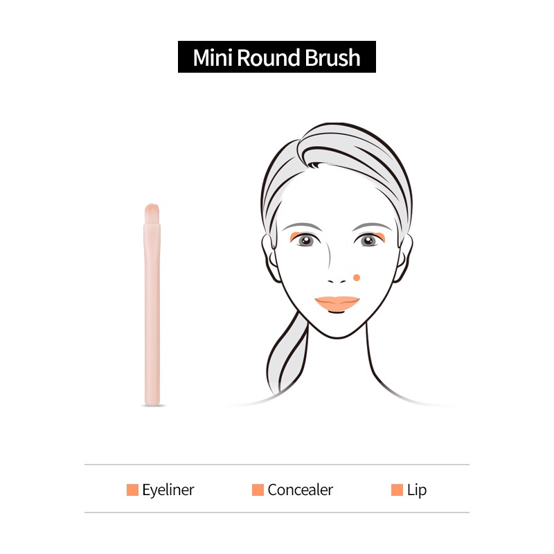 Bộ cọ trang điểm 4 trong 1 Bộ cọ trang điểm đa năng Portable Make Up Brush Beauty Tool