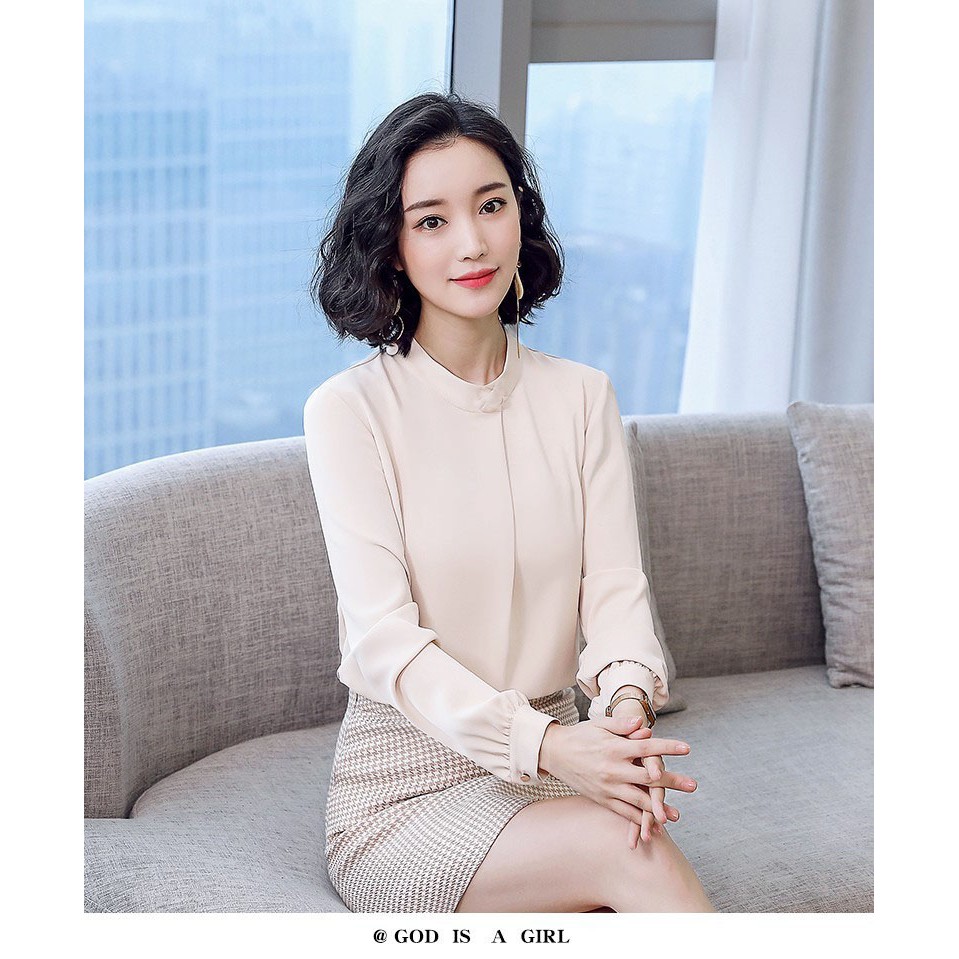 ❣️FREESHIP❣️ ÁO CỔ TRỤ XẾP LY  - Hàng thiết kế chuẩn