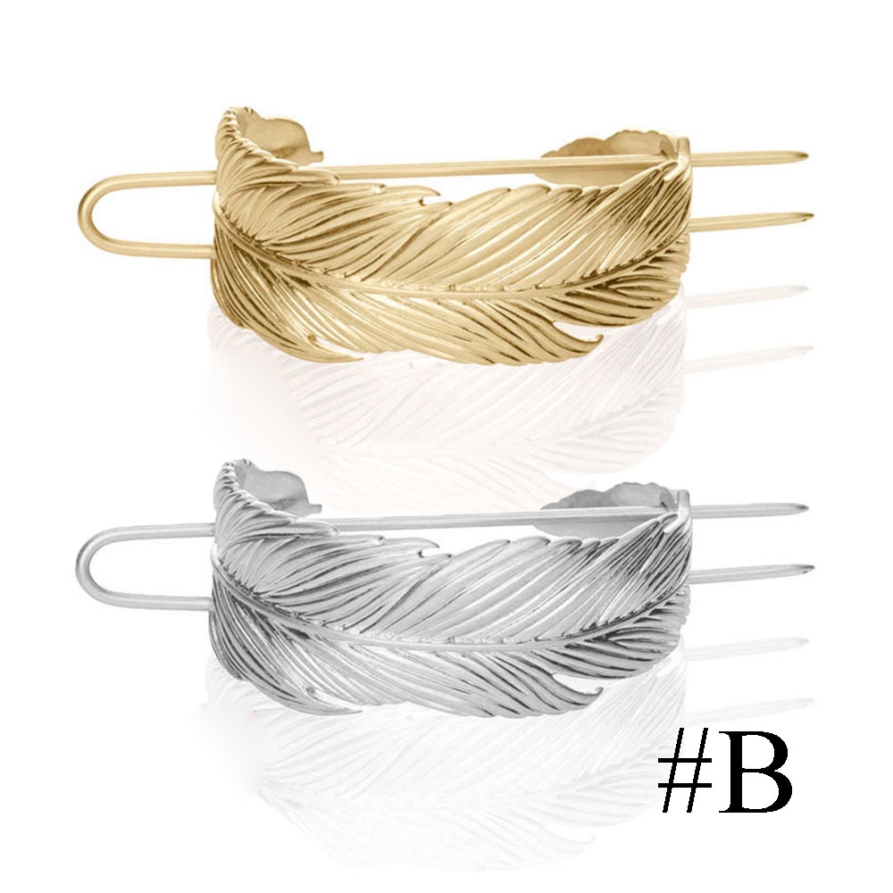 Kẹp Tóc Ghim Hợp Kim Hình Tròn Phong Cách Tối Giản