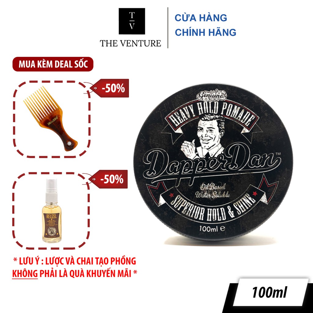 Sáp vuốt tóc Dapper Dan Heavy Hold Pomade - 100 gram