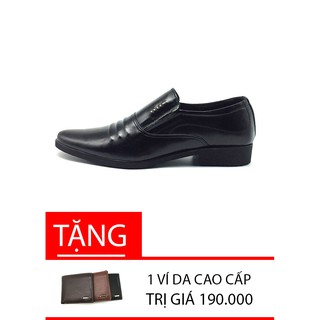 Giày tây da thật 3 gân sang trọng n1621m đen