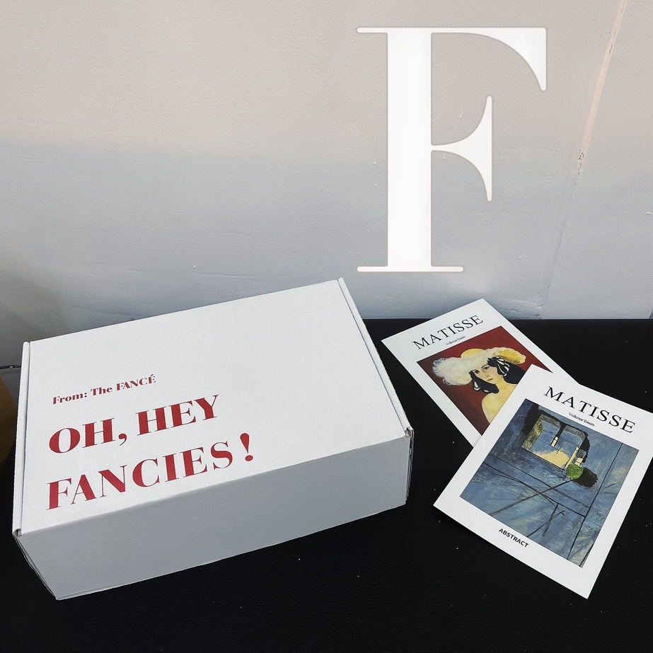 THE FANCE | Hộp giấy chất liệu bìa trắng cứng 2 lớp gói hàng HELLO FANCIES