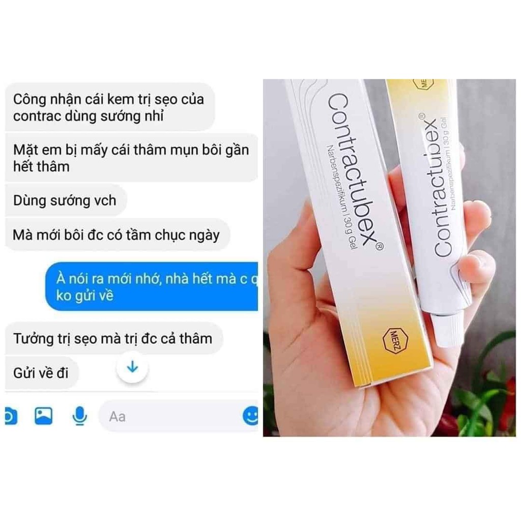 (Review) Kem dành cho vùng da sẹo Contractubex Đức 30g