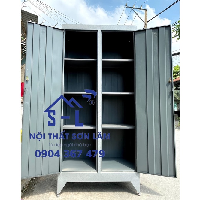 Tủ hồ sơ sắt văn phòng 2 cánh 8 ngăn trong giá rẻ