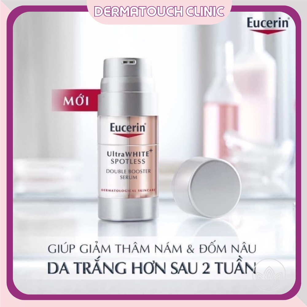 Serum giảm thâm nám, dưỡng trắng Eucerin UltraWHITE+ Spotless Double Booster Hàng có tem 30mL-DMP Chính Hãng Derma Touch