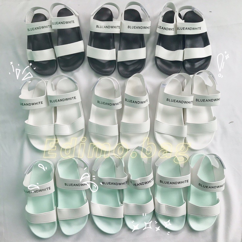 Giày sandal chữ BW xinh xắn đi học đi chơi ảnh thật shop chụp