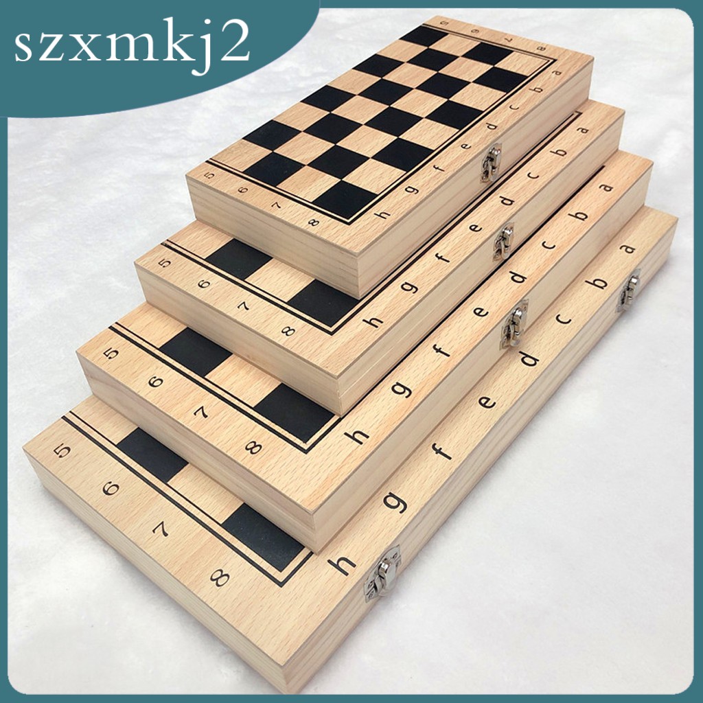 Bộ Bàn Cờ Vua Gấp Gọn Bằng Gỗ szxmkj2