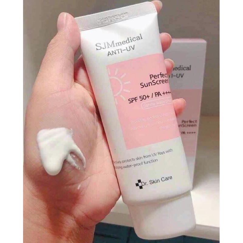 Kem chống nắng kiềm dầu nâng tông SJM medical Anti-Uv Perfect Sunscreen