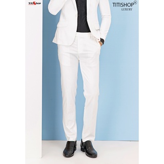 Quần tây âu nam titishop avn285 trắng
