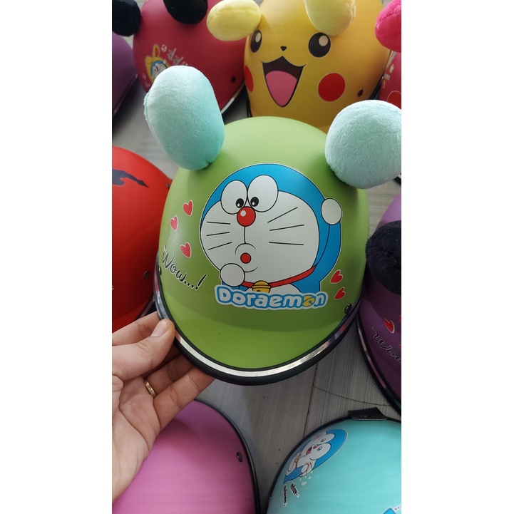 Nón bé ba chín, nón bảo hiểm cho bé có tai dễ thương nhiều màu sắc cho bé trai & bé gái