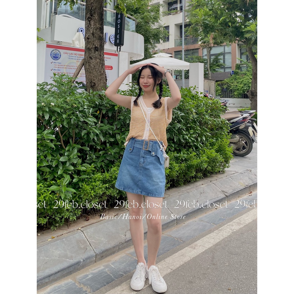 [Ảnh thật/Video] Áo gile len mongtoghi có khuy cài nhiều màu - 29feb.closet - A82