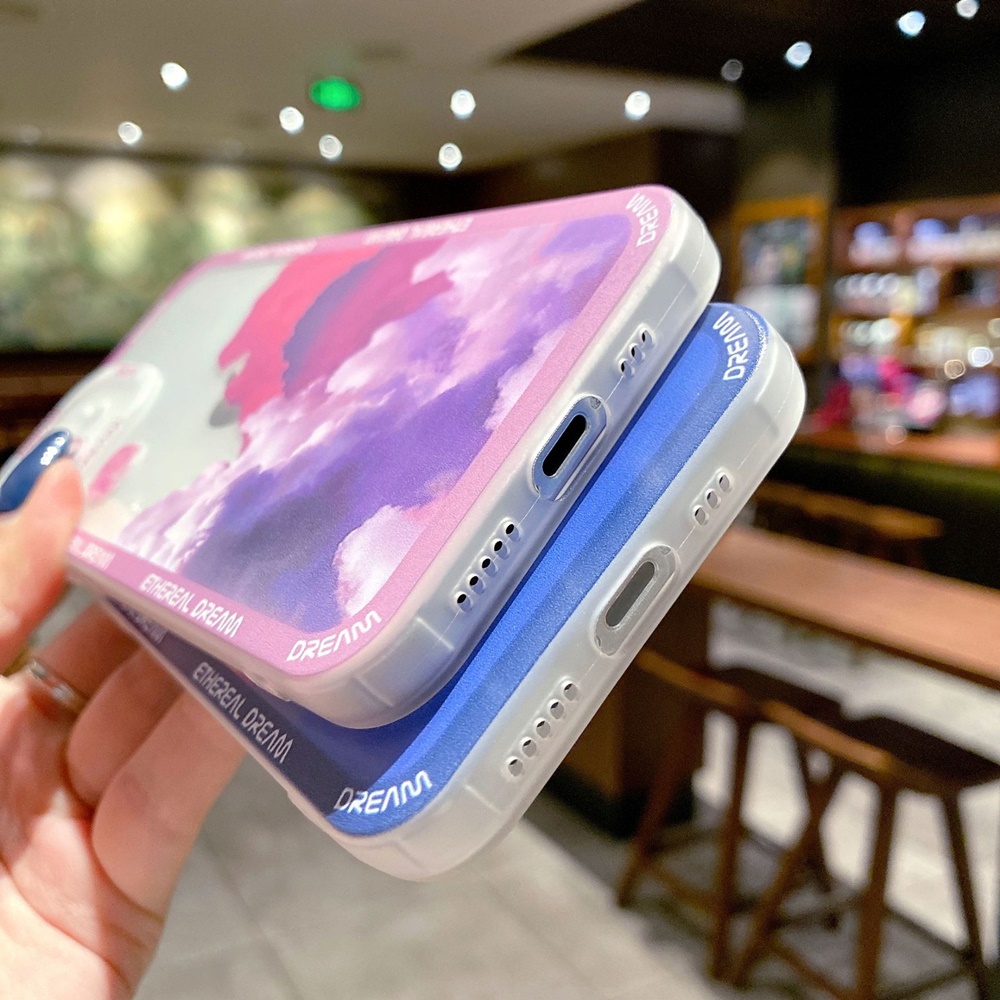 Ốp lưng iphone Cloudy Weather trong cạnh vuông các dòng 7plus/8/8plus/x/xr/xs/11/12/13/pro/max/plus/promax - Tomax Case