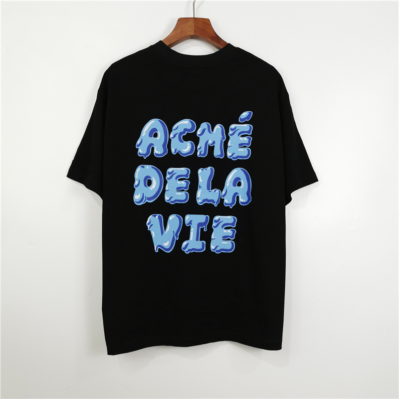 ADLV Áo Thun Cotton Tay Ngắn Cổ Tròn In Chữ Thời Trang Dành Cho Nam Và Nữ