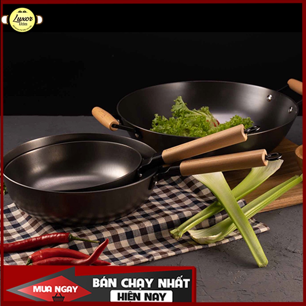 Chảo Gang Lòng Sâu La Gourmet Nitrigan (20cm)(24cm)(28cm)(30)(32cm)(36cm)