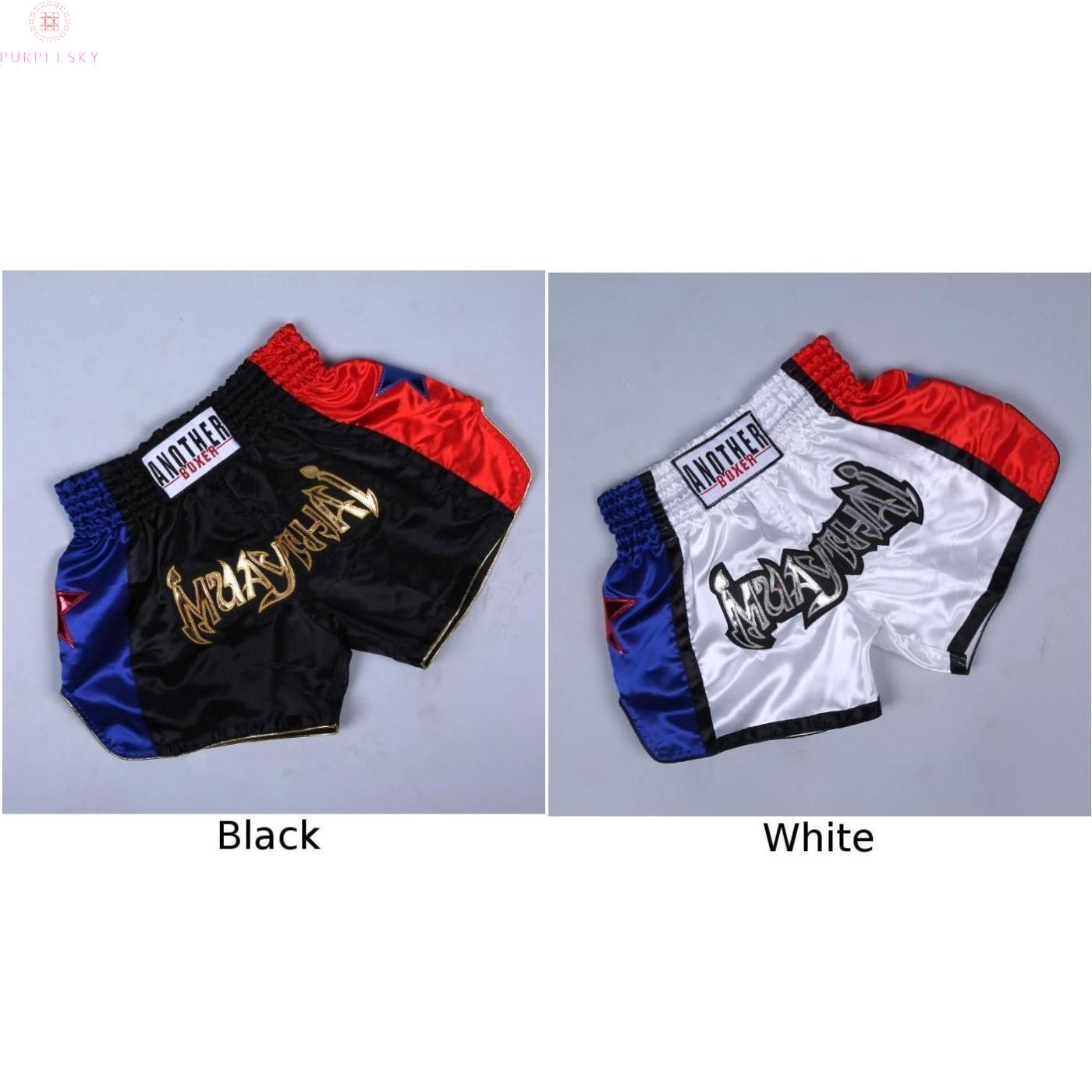 Quần Short Thoáng Khí Tập Boxing / Muay Thái Cho Nam Nữ Xs-3Xl