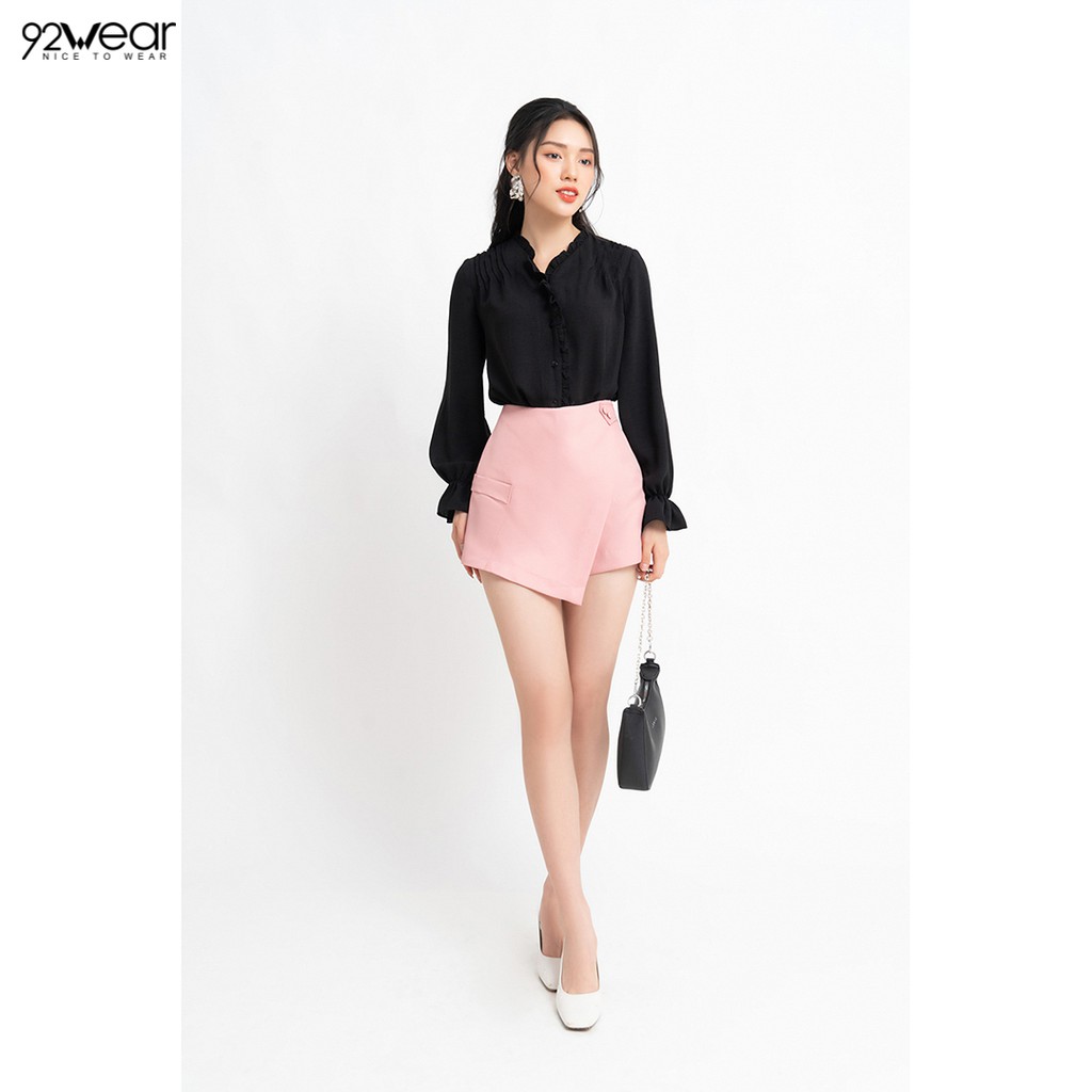 Quần short nữ 92WEAR 4 MÀU, đủ size, sooc xẻ tà túi ốp SVW0836 | BigBuy360 - bigbuy360.vn