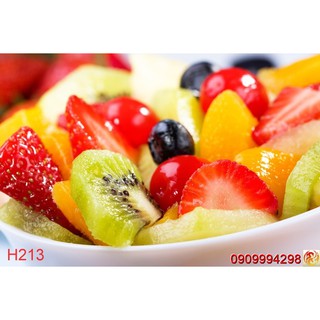 Tranh dán tường Hoa 3d, tranh hoa lá, trái cây nhiều mẫu