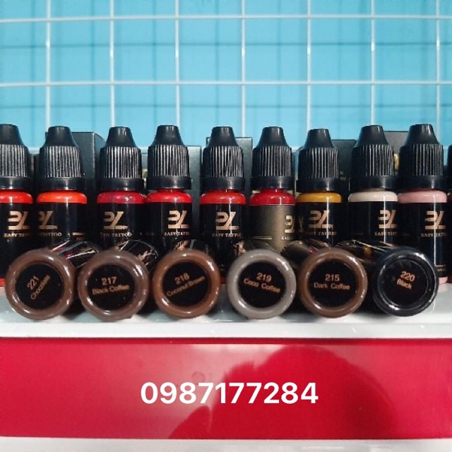 mực phun xăm BL đỏ cam