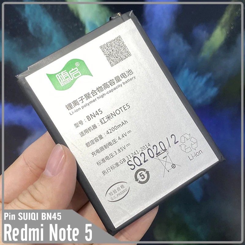 Pin Suiqi Li-ion thay thế cho Xiaomi Redmi Note 5/Redmi Note 5 Pro (BN45) 4200mAh