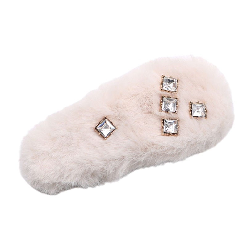 Kẹp Tóc Nơ Bằng Nhung Mềm Mại Đính Đá Phong Cách Retro