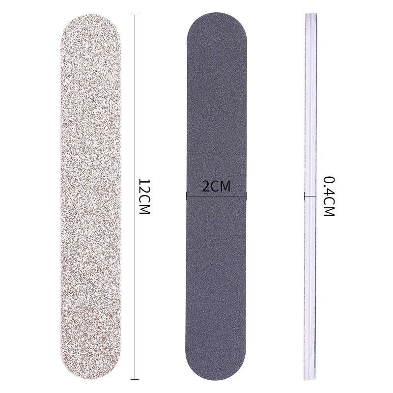 Cây dũa móng tay UR SUGAR đính kim tuyến màu bạc/hồng