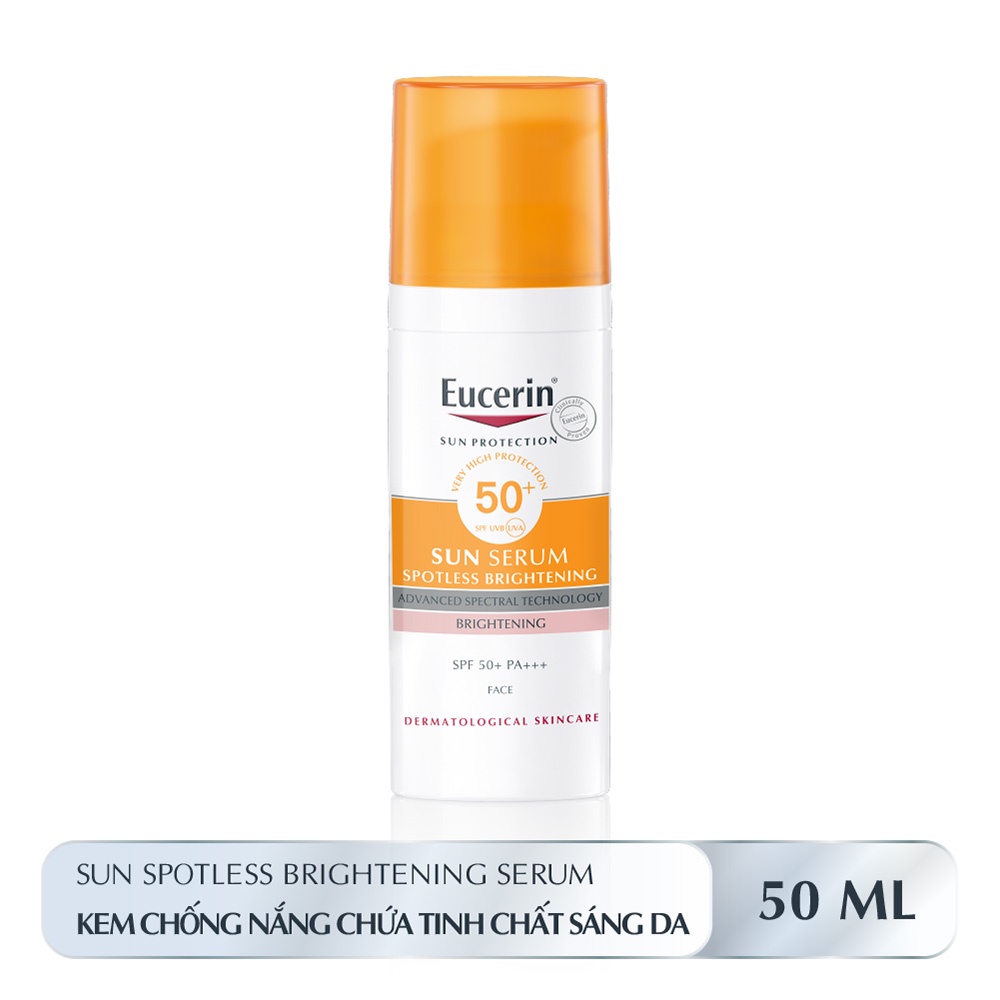 Tinh chất chống nắng giảm thâm nám Eucerin Spotless Brightening Serum SPF50+ 50ml
