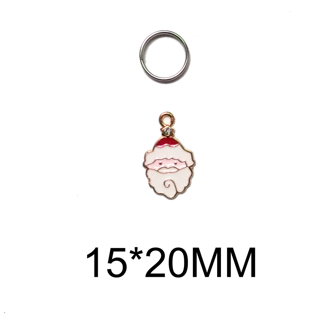 Mặt trang trí vòng cổ bằng kim loại phong cách giáng sinh dễ thương cho thú cưng