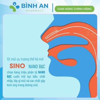 Xịt Mũi Nano Bạc Sino (Nguyên Liệu Nano Bạc Nhập Khẩu Châu Âu)