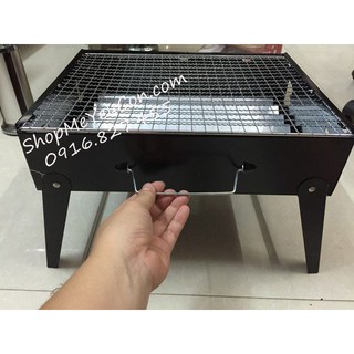 Bếp nướng than hoa hình vuông Mini BBQ Set
