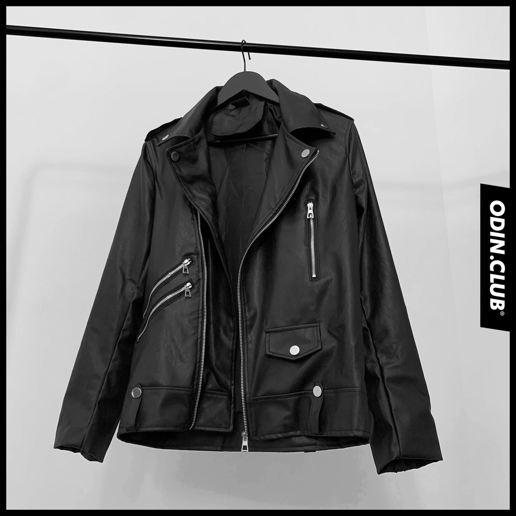 Áo khoác da Biker ODIN, Áo khoác da jacket dài tay unisex