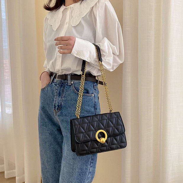 Túi đeo chéo nữ đẹp da mềm 𝑭𝑹𝑬𝑬𝑺𝑯𝑰𝑷  túi xách nữ đeo chéo thời trang khoá tròn cute
