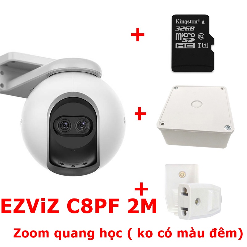 Camera ngoài trời wifi ezviz C8C , C8W , C8PF  Quad HD 2K + Full HD 1080P xoay 360 còi hú báo động bằng AI , có màu đêm
