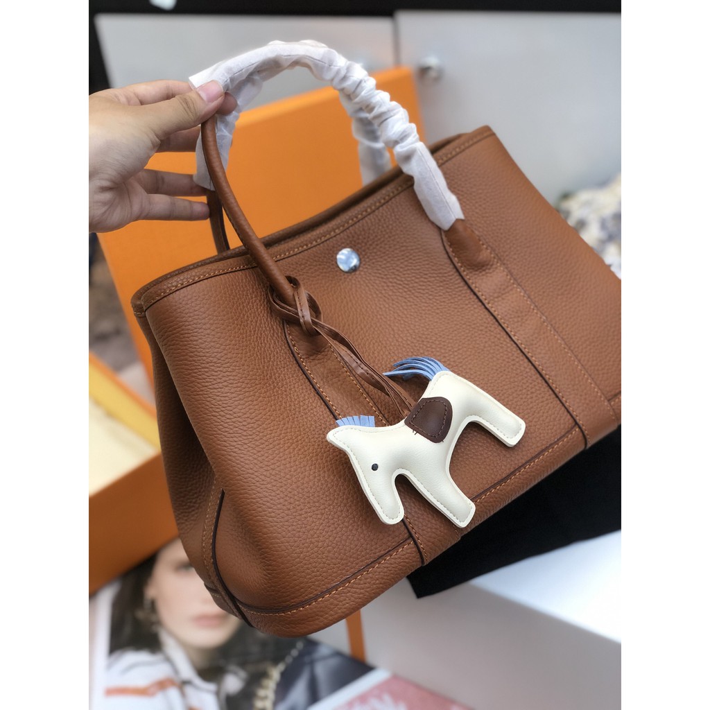 Túi Garden super da bò thật size 30cm