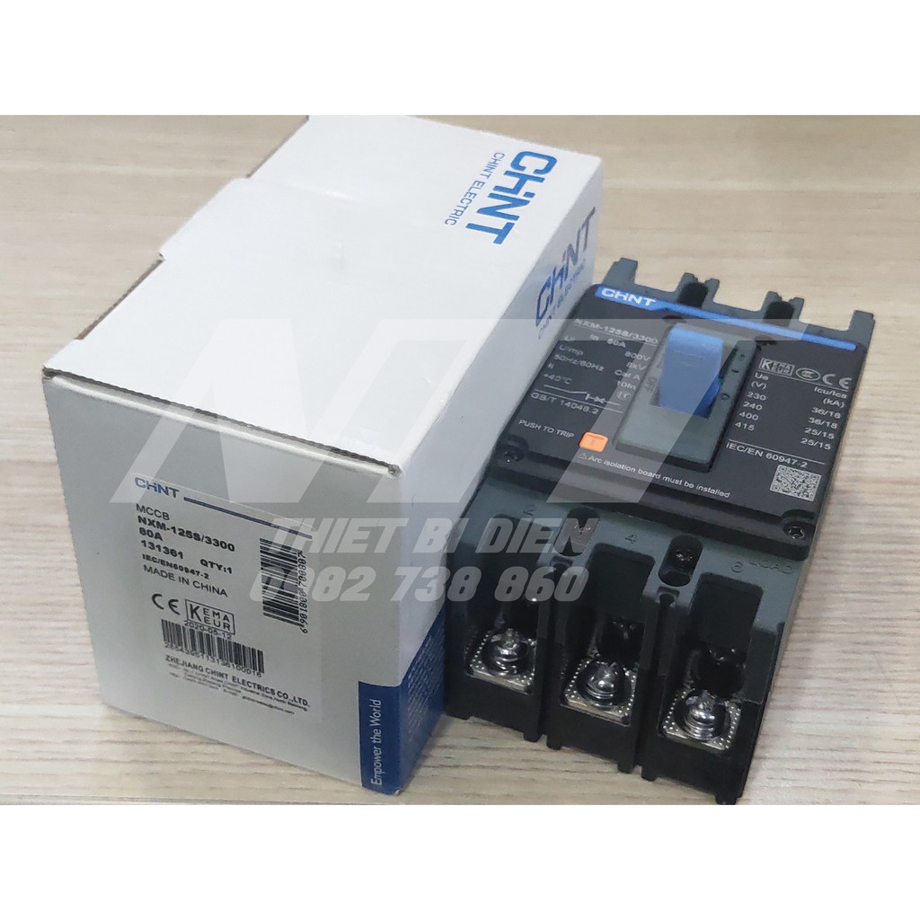 MCCB 3 pha 10~125A NXM-125S Chint