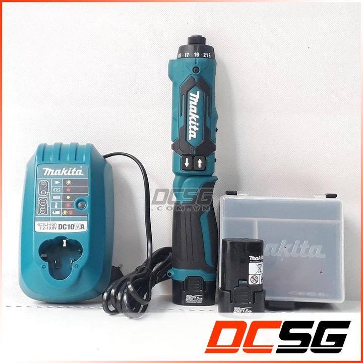 Máy khoan, vặn vít 5.0/6.0mm dùng pin 7.2V Makita DF012DSE